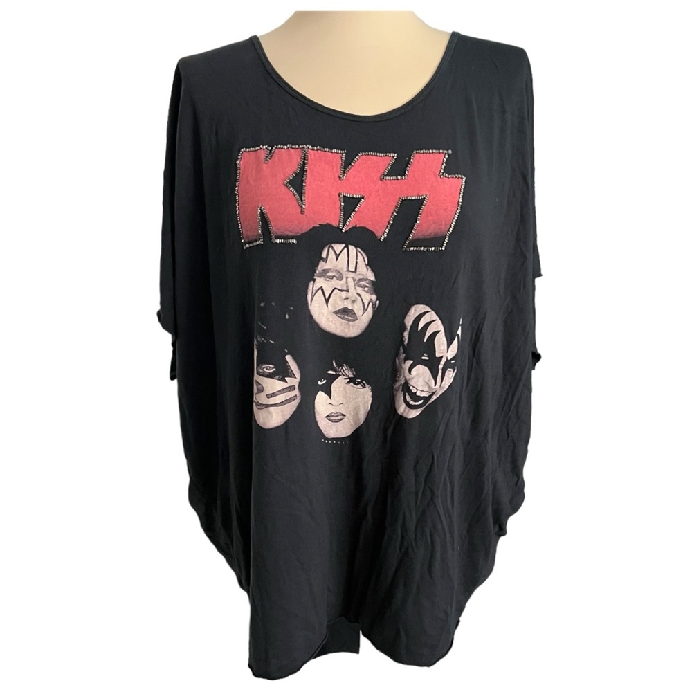 2011 House of the Gods Buddhist Punk Women’s Oversized KISS Embellished Tee